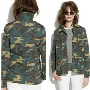 Madewell Dispatch Jacket in Camo Camouflage Faded Birch Size Large